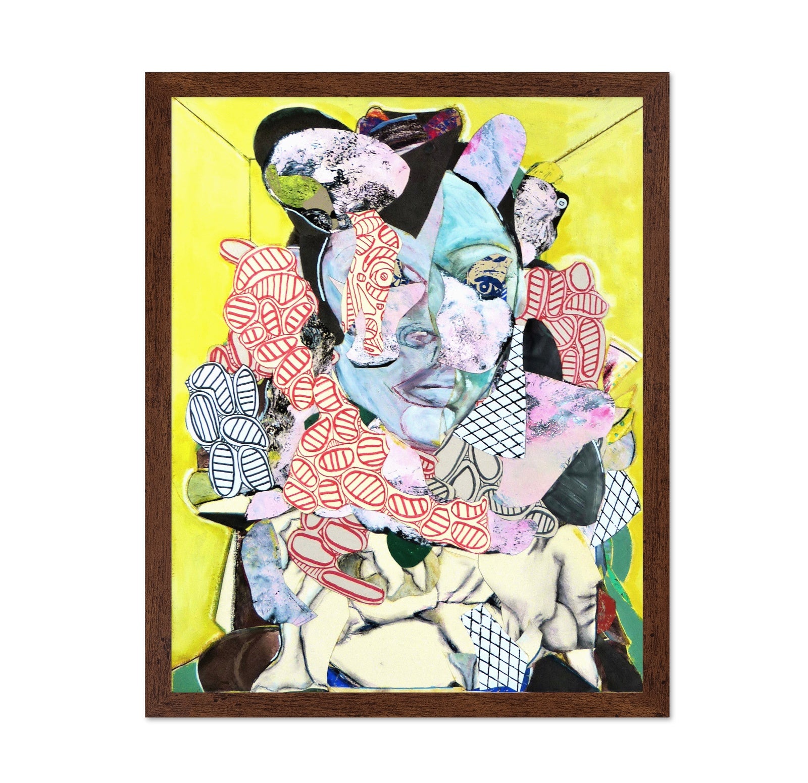 Blue Face Collage