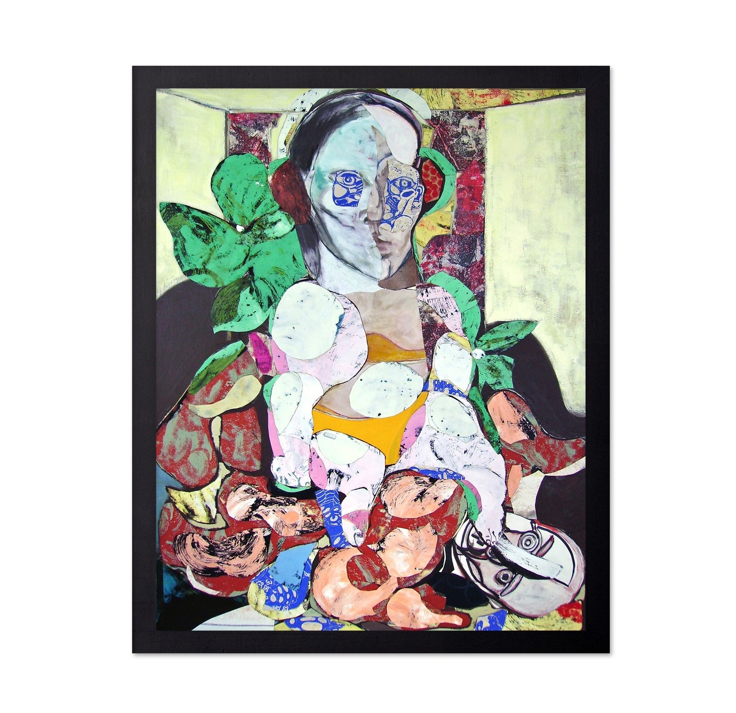 Woman And Puppet Collage