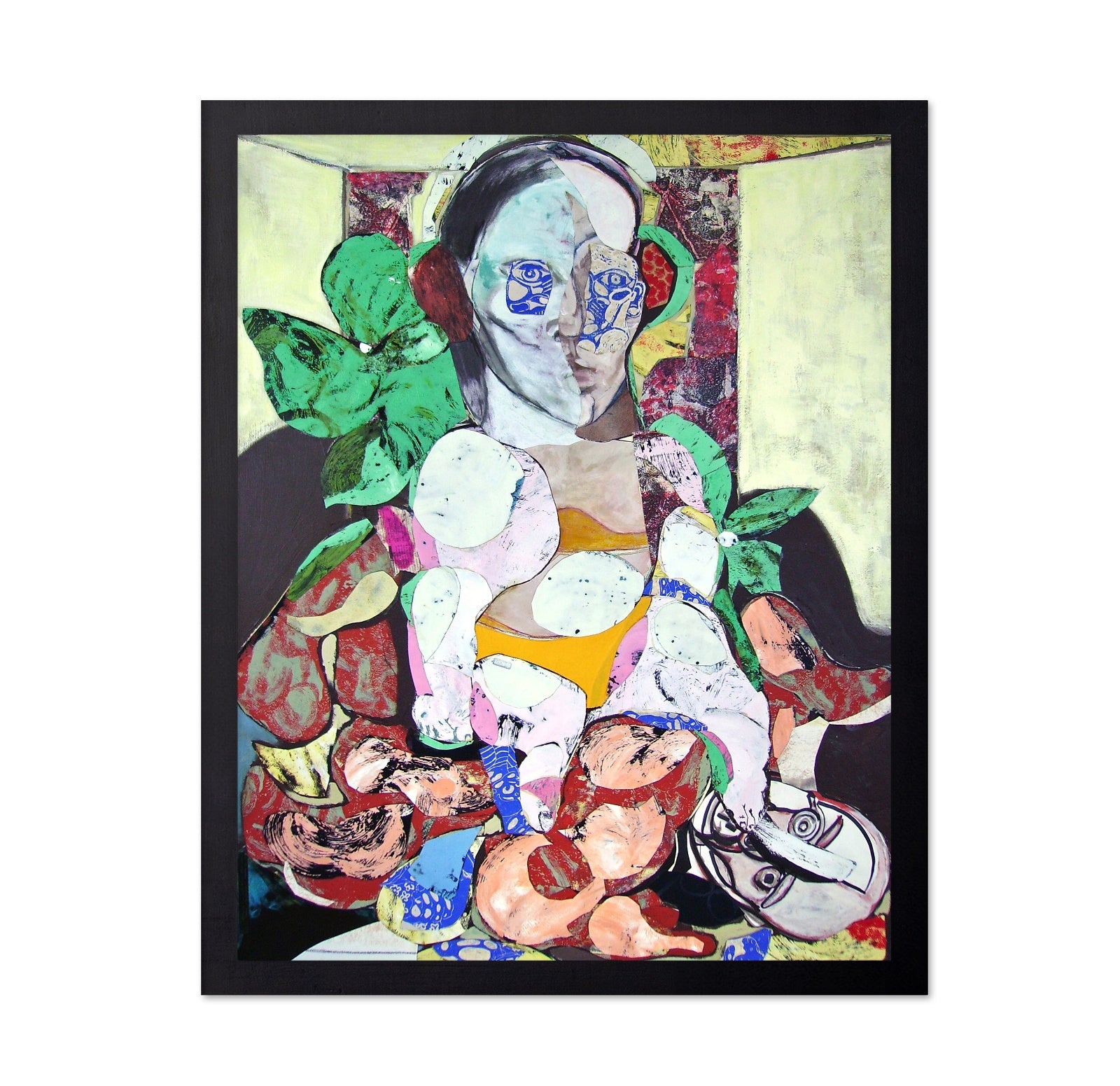 Woman And Puppet Collage