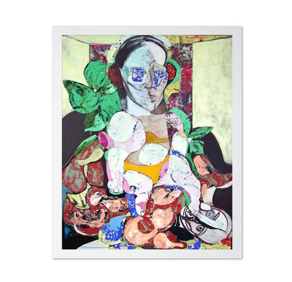 Woman And Puppet Collage