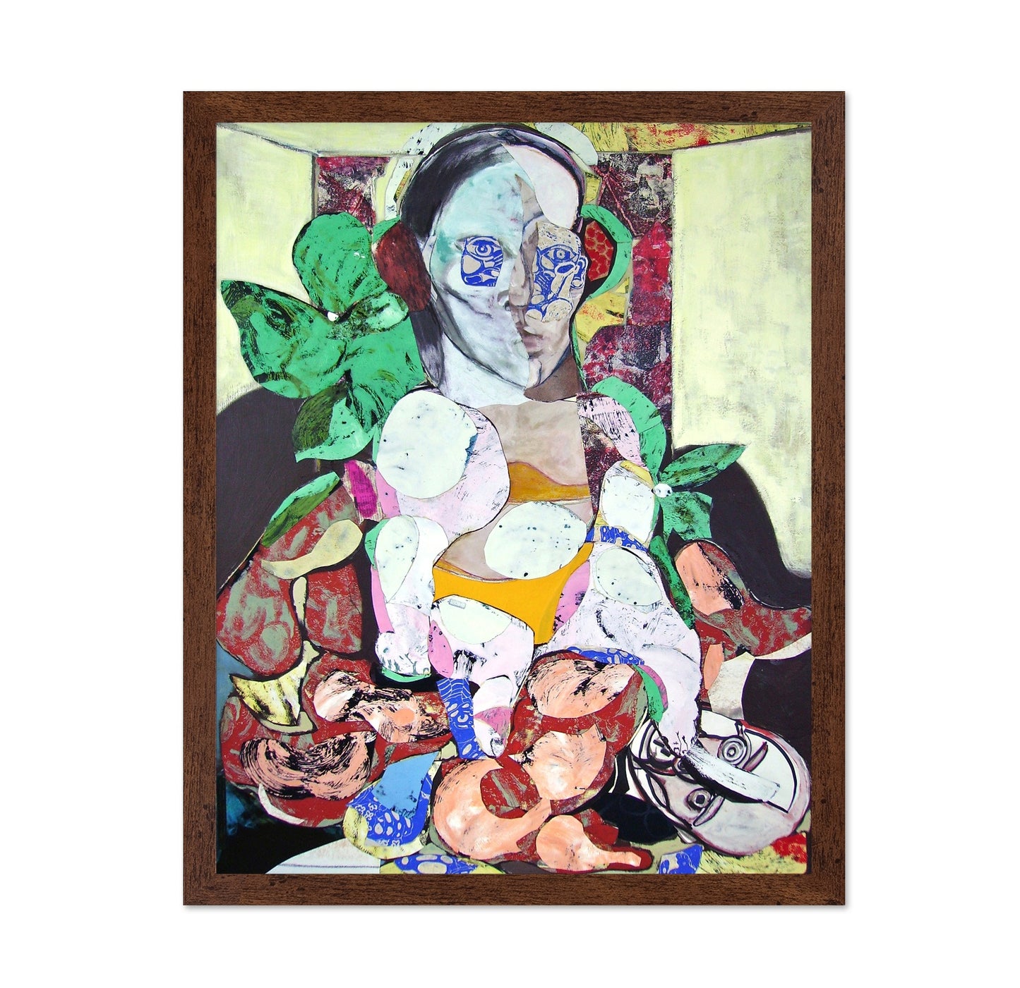 Woman And Puppet Collage