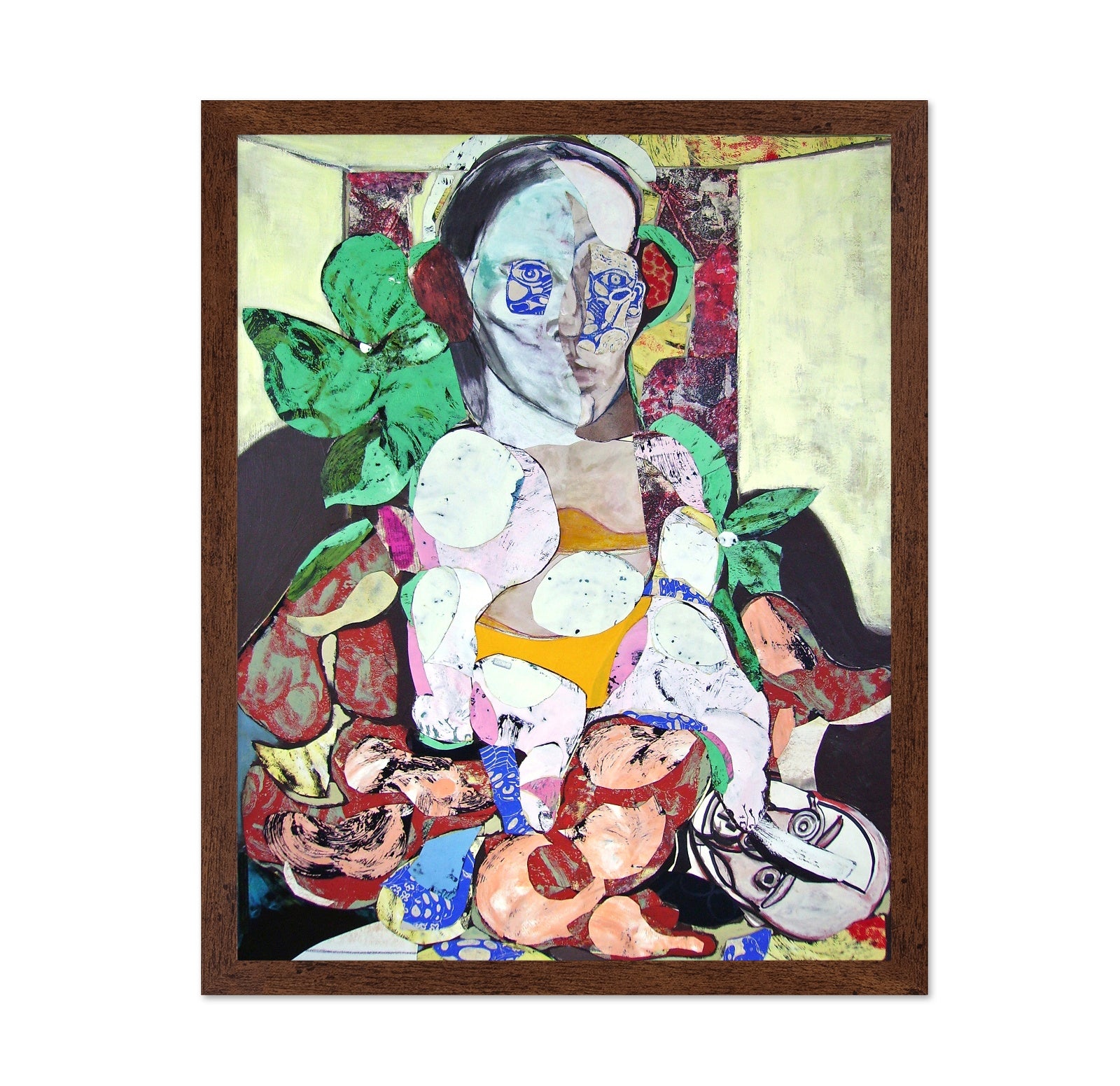 Woman And Puppet Collage