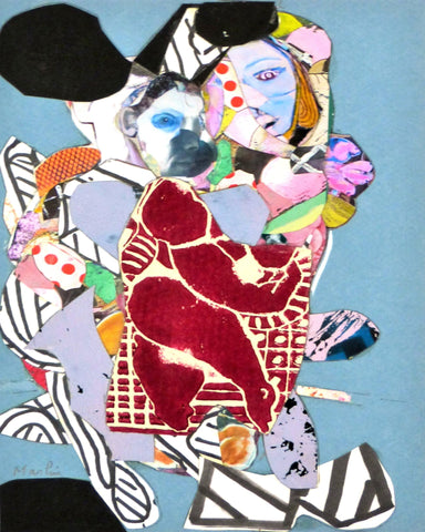 Fragmented Faces Collage No1