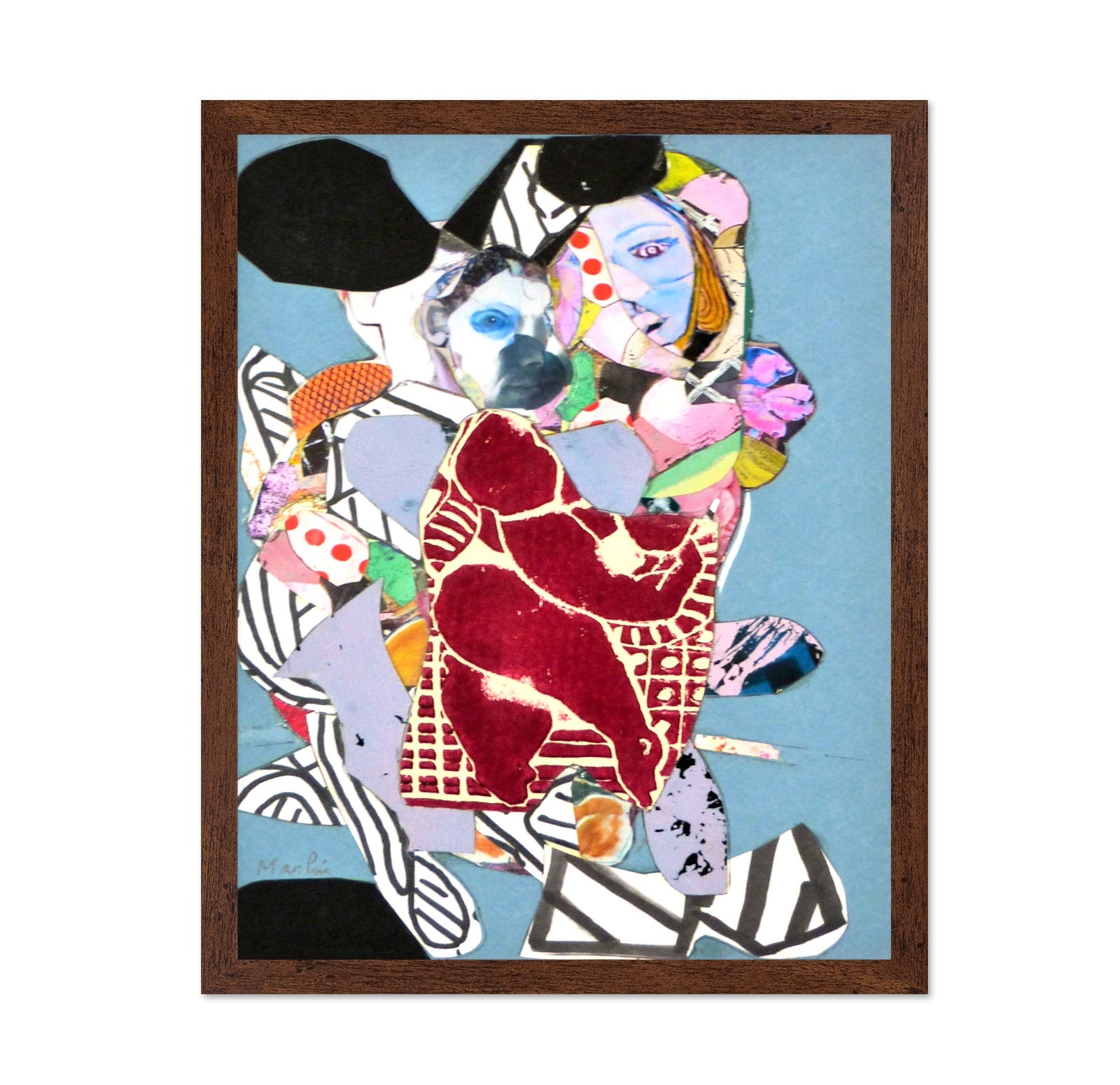 Fragmented Faces Collage No1