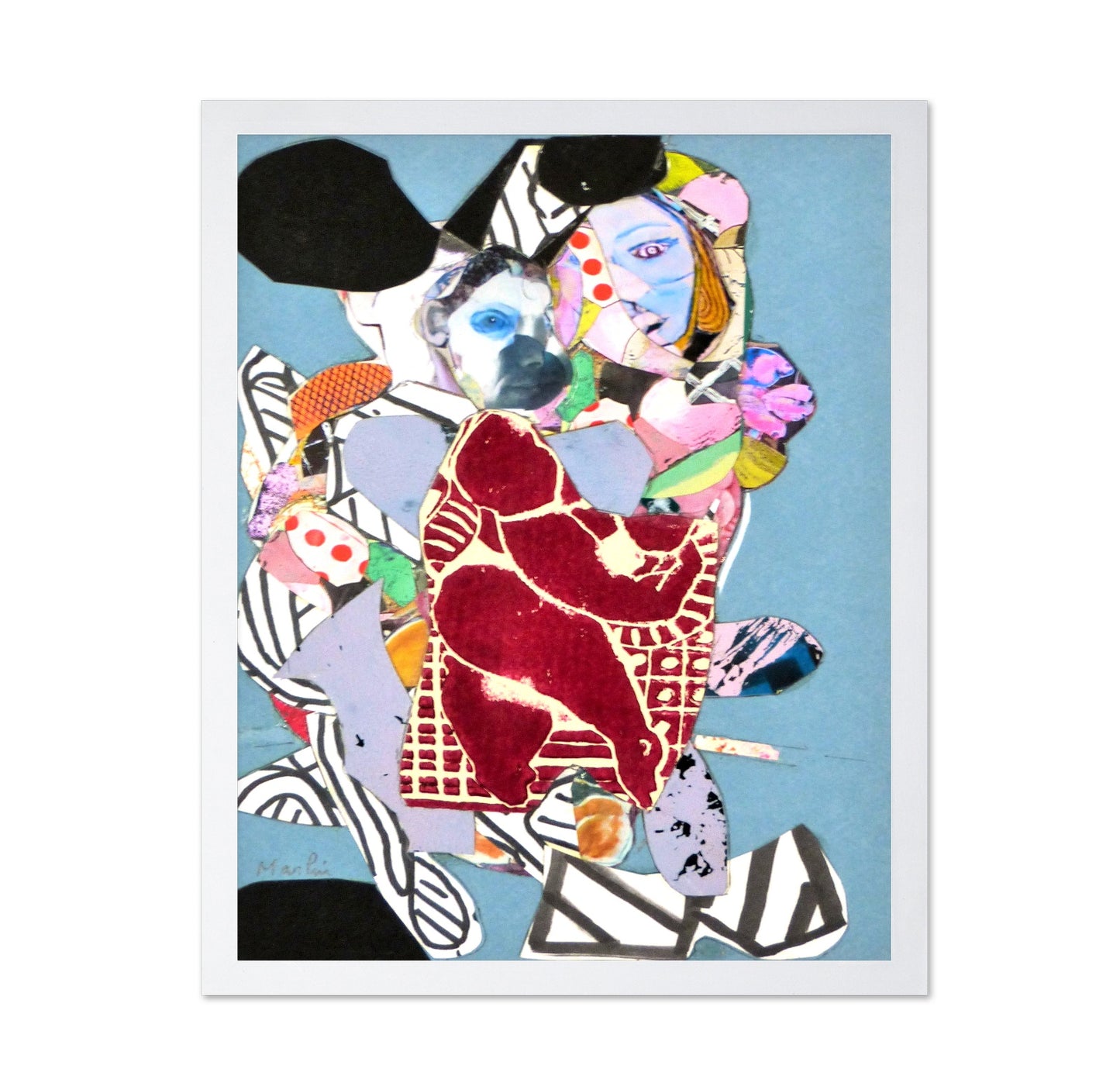 Fragmented Faces Collage No1