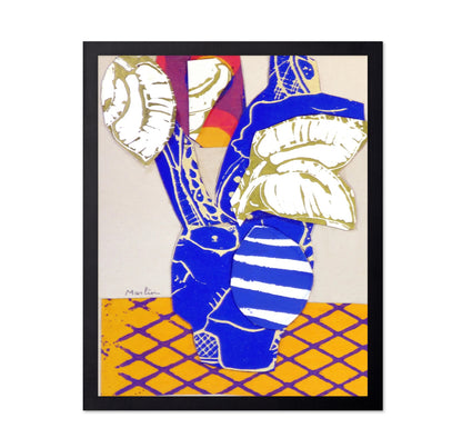 Blue Vase Leaves No1