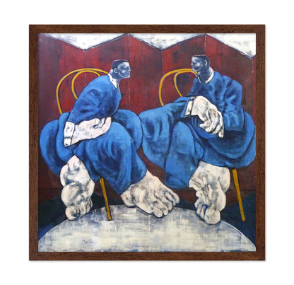 Seated Figures Conversation