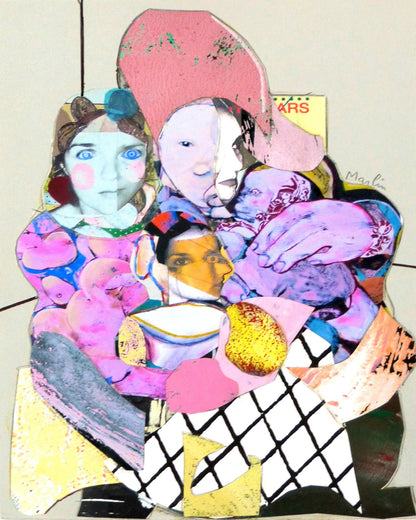 Fragmented Faces Collage No2
