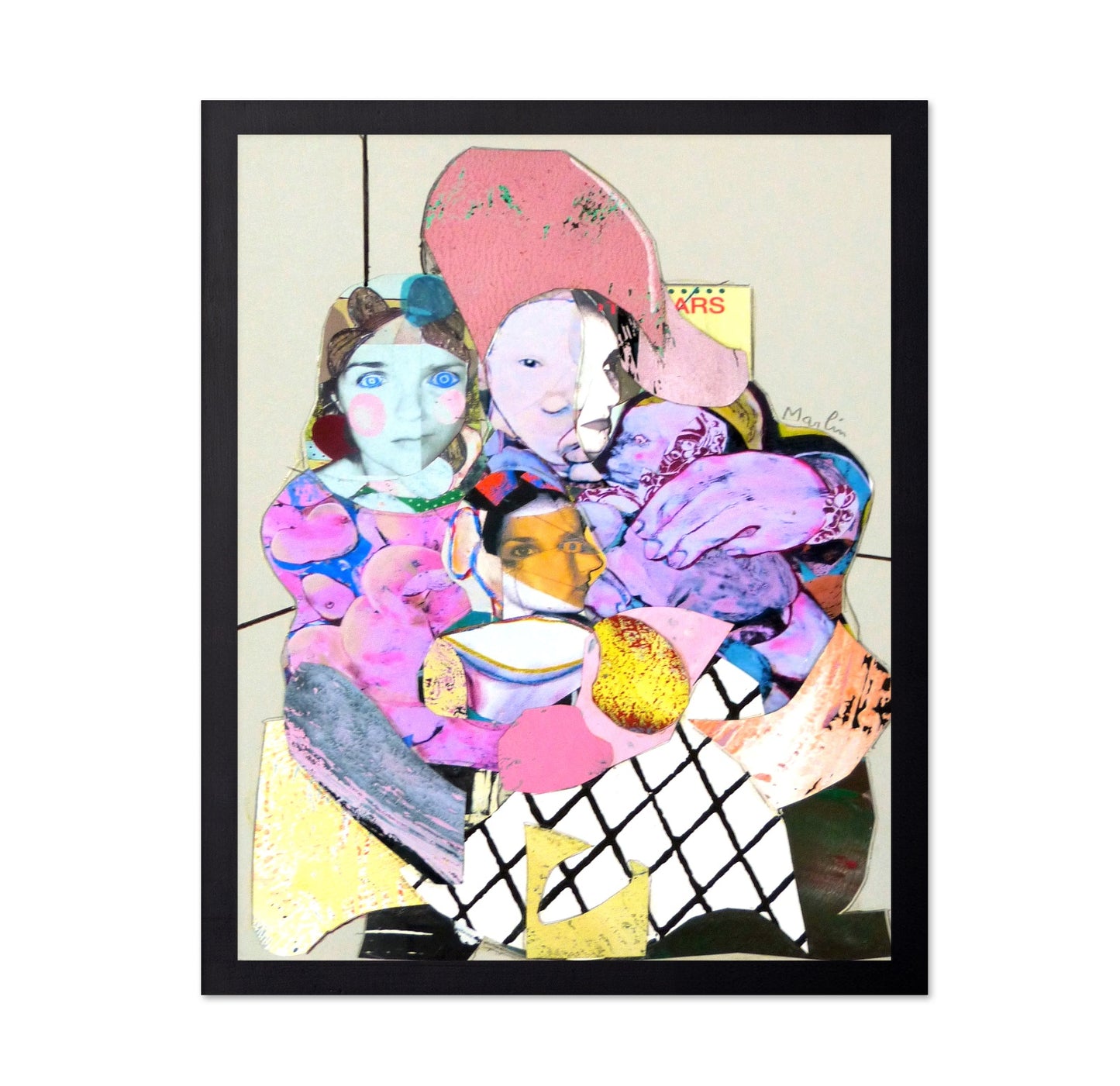 Fragmented Faces Collage No2