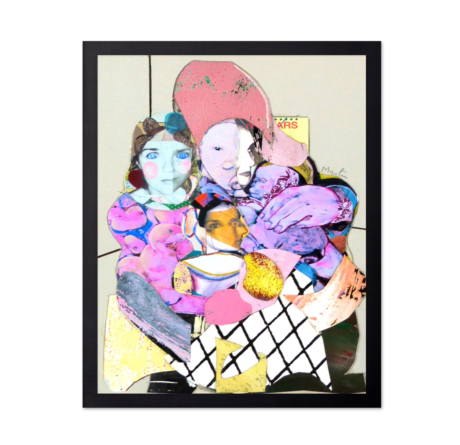 Fragmented Faces Collage No2