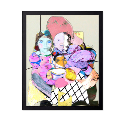 Fragmented Faces Collage No2