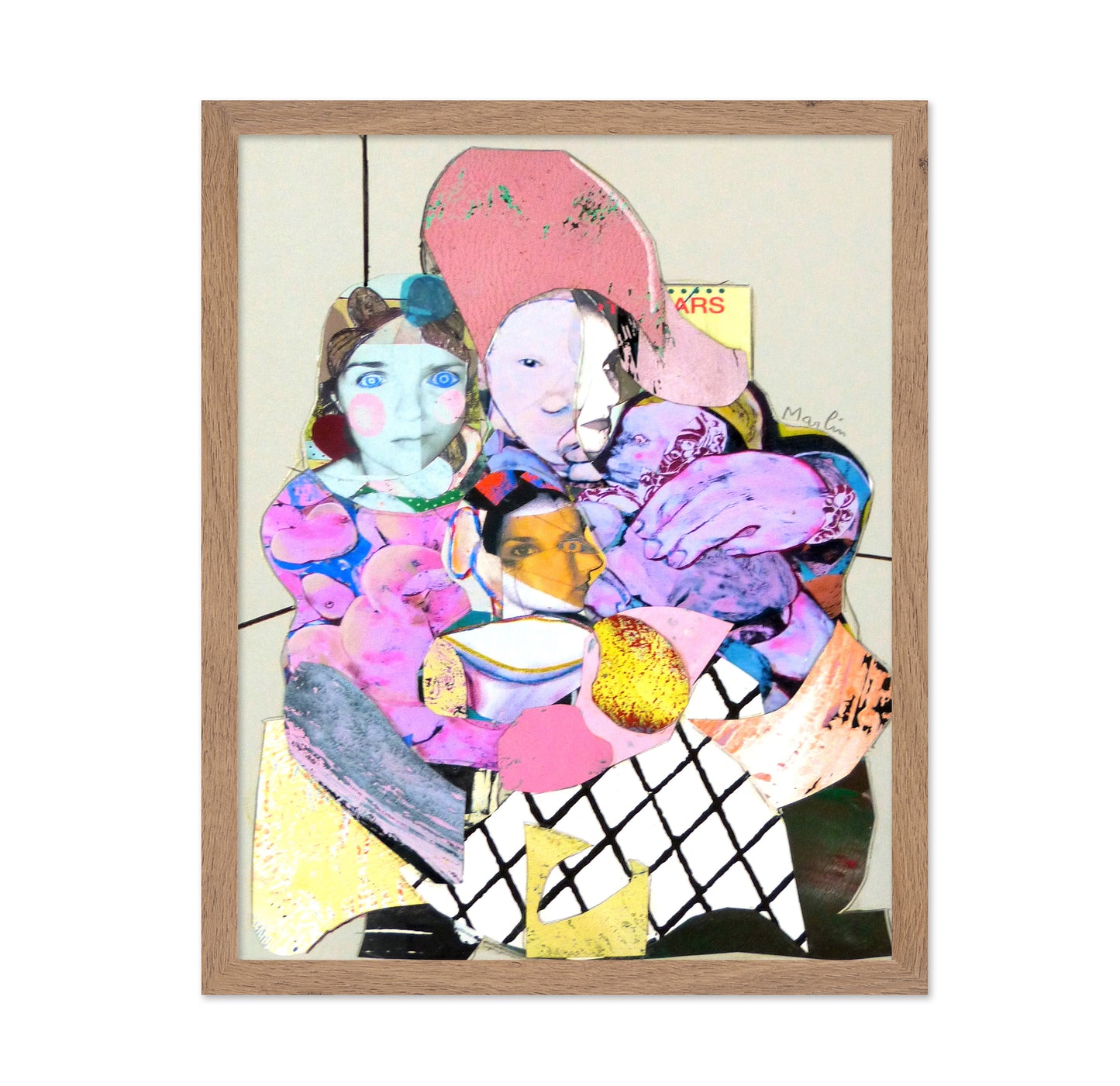 Fragmented Faces Collage No2