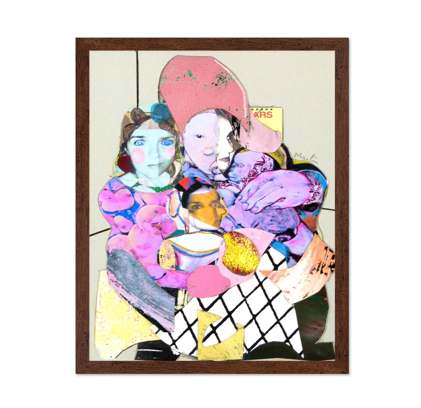 Fragmented Faces Collage No2