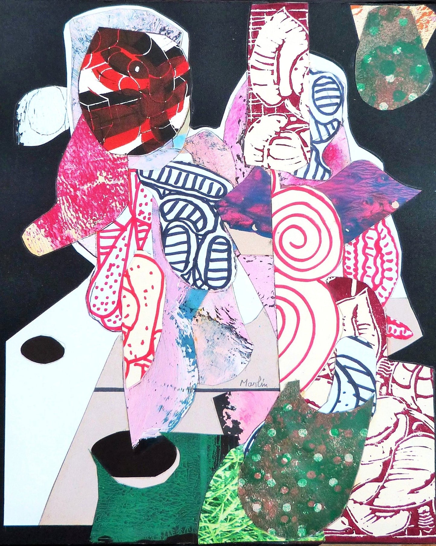 Abstract Figure Collage