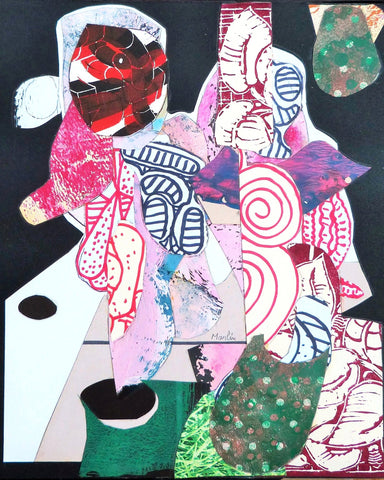 Abstract Figure Collage