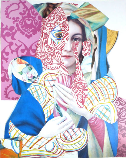 Abstract Madonna Collage