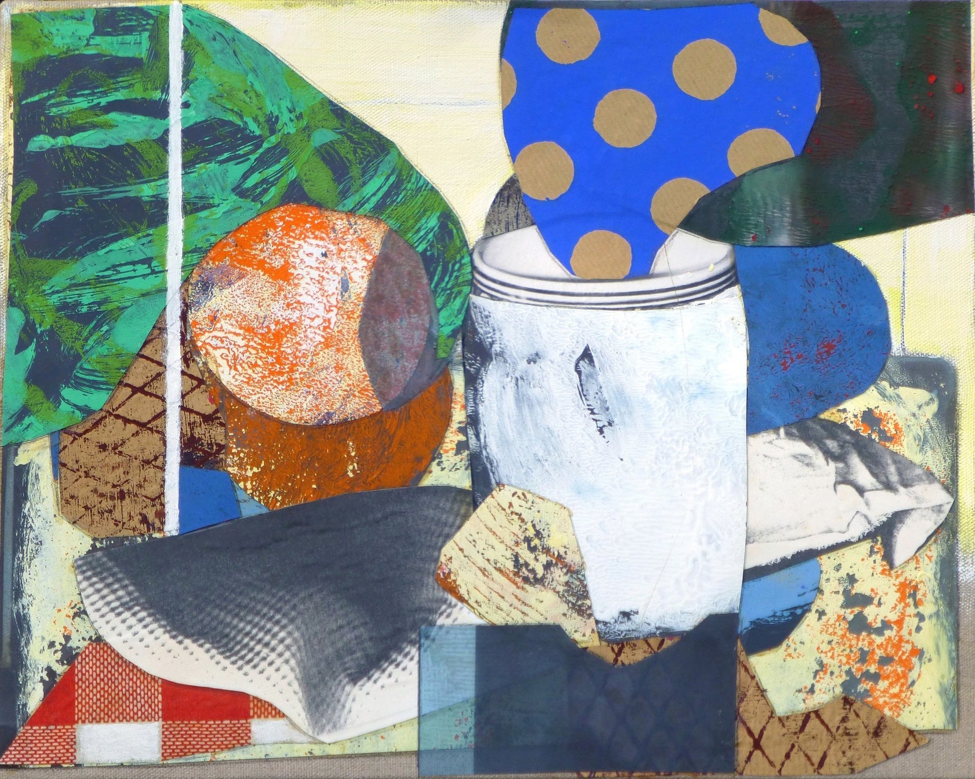 Orange Vase Collage
