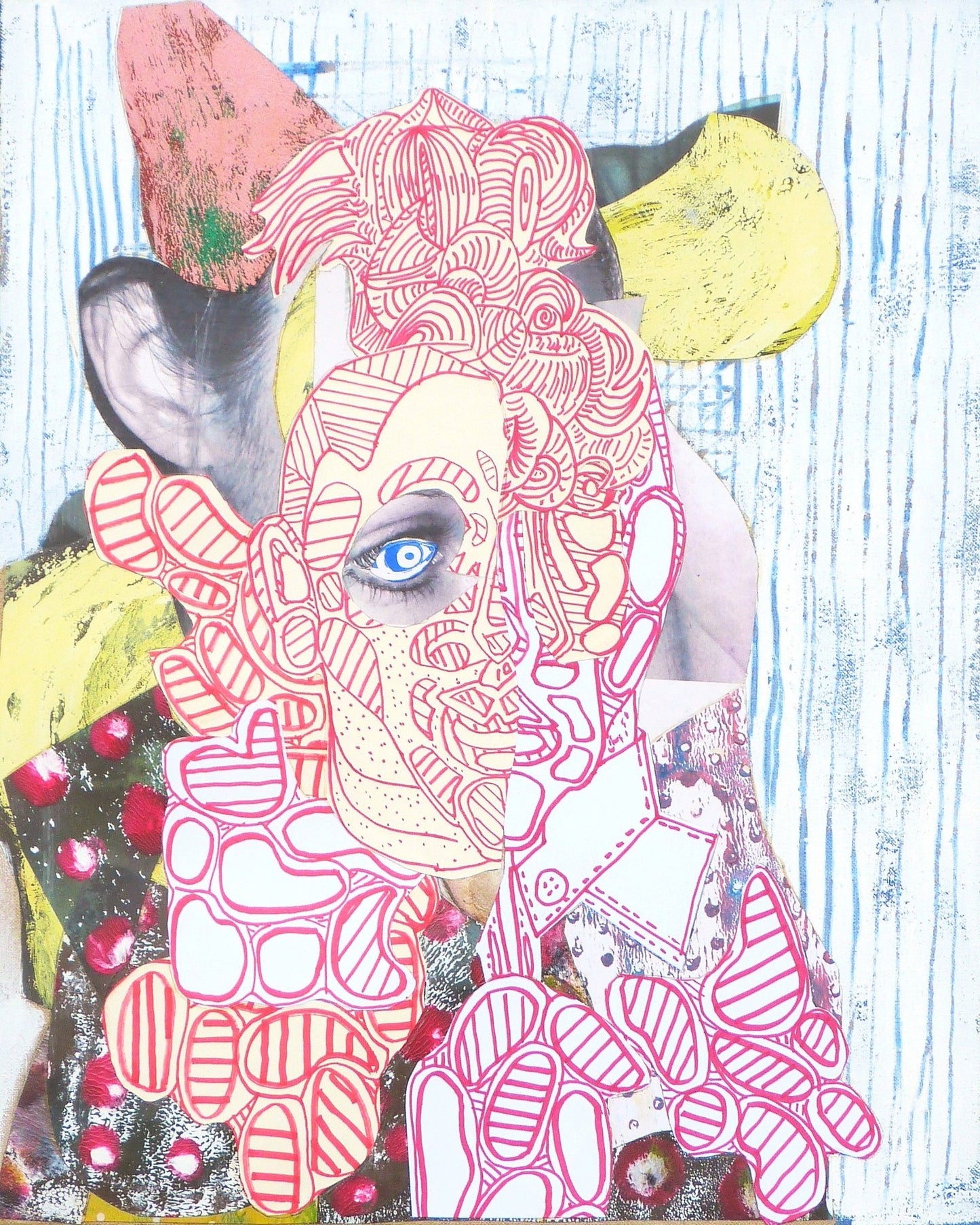 Fragmented Portrait Face