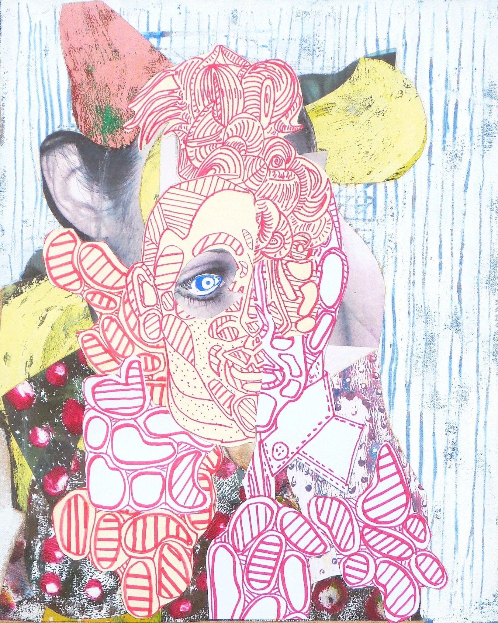 Fragmented Portrait Face