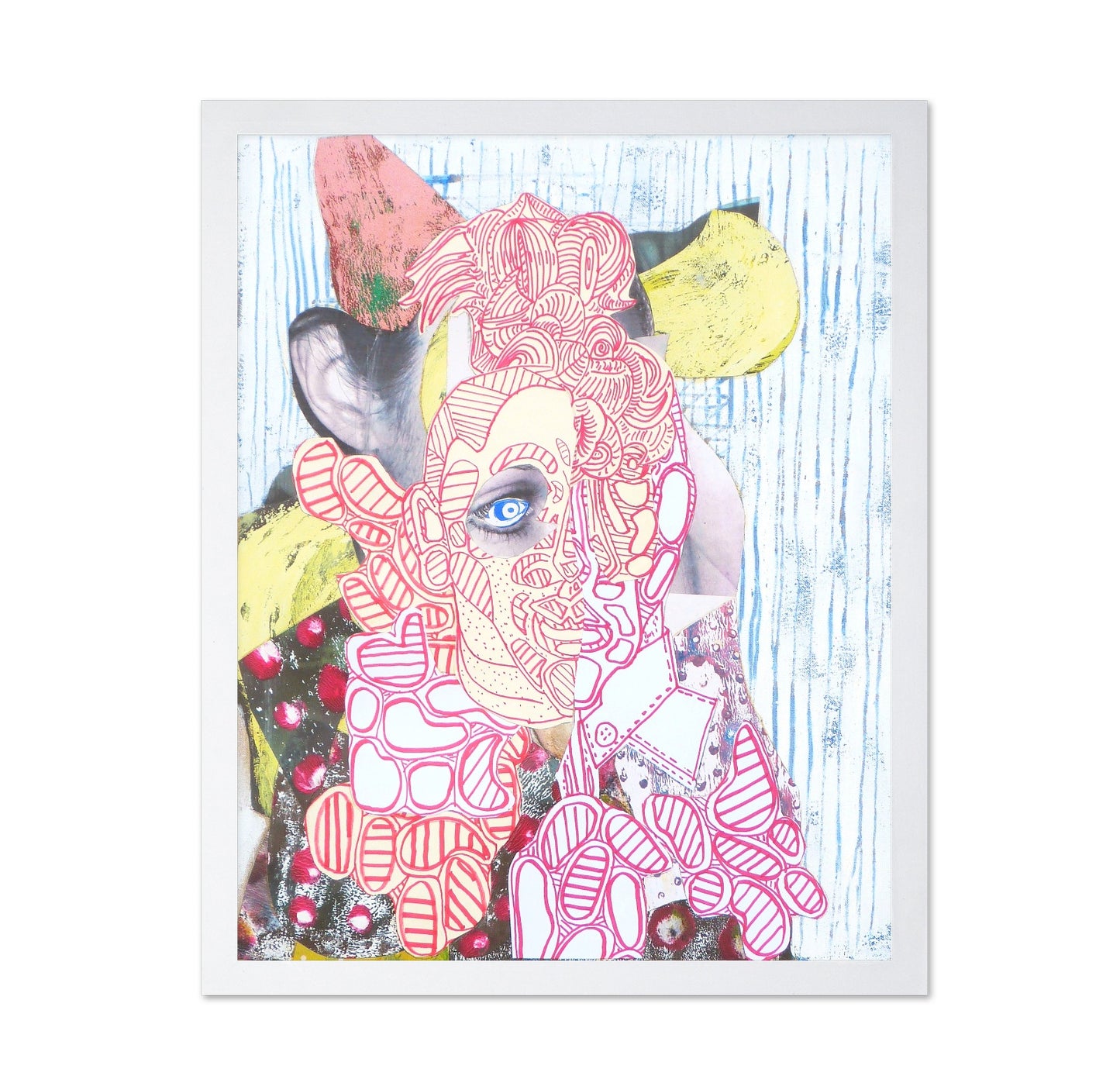 Fragmented Portrait Face