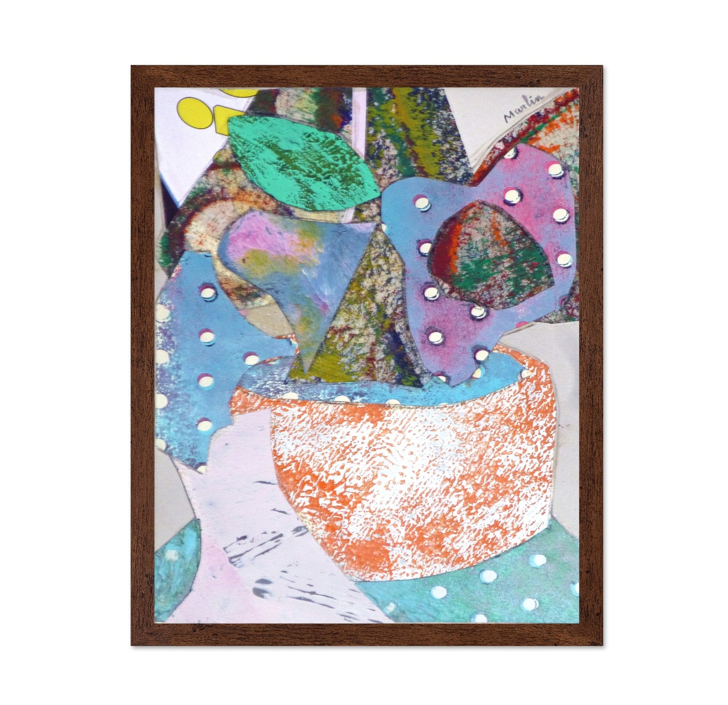 Abstract Botanical Bowl
