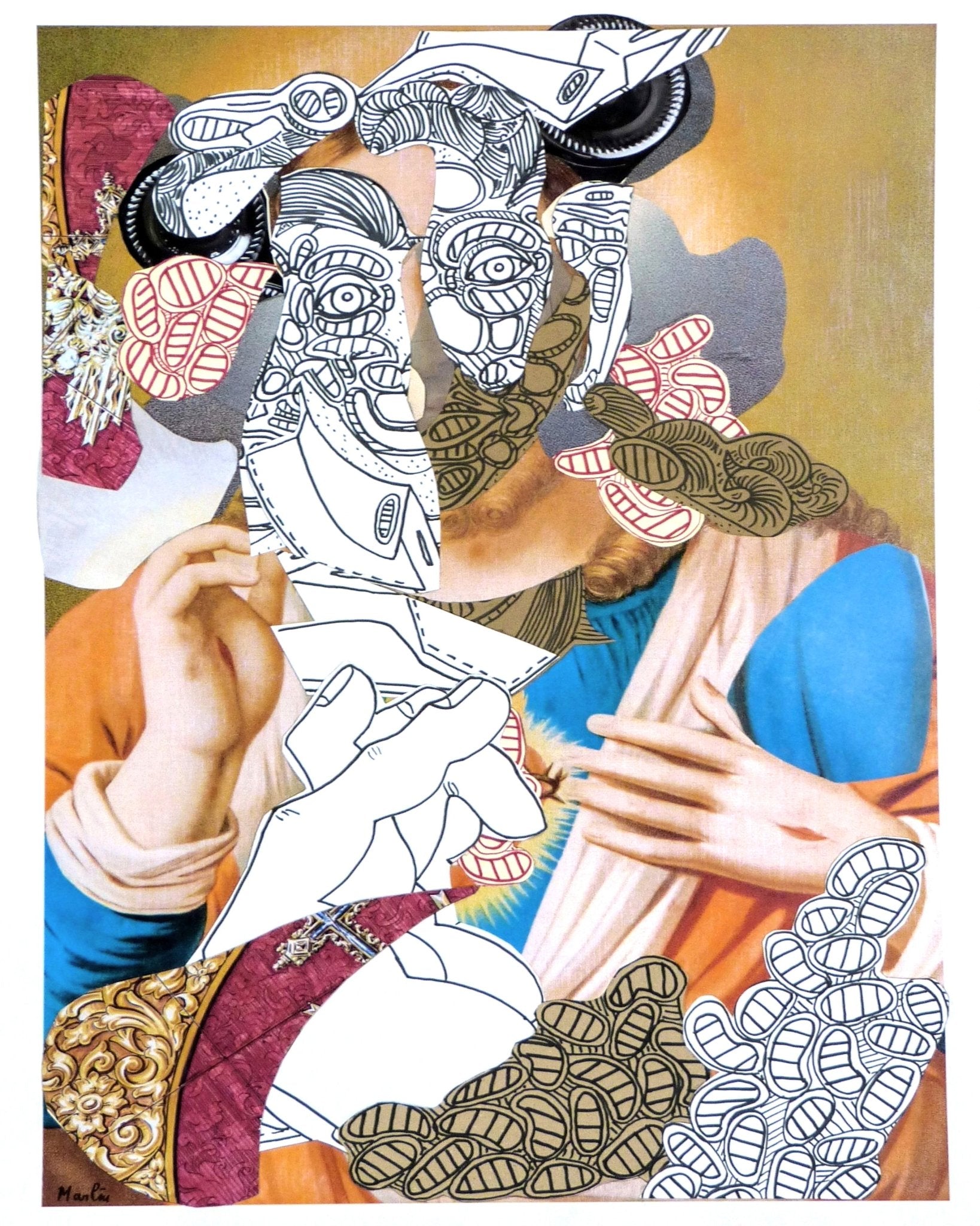 Abstract Sacred Portrait