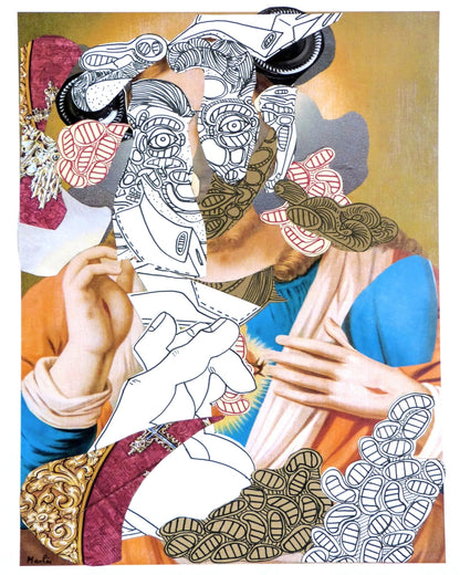 Abstract Sacred Portrait