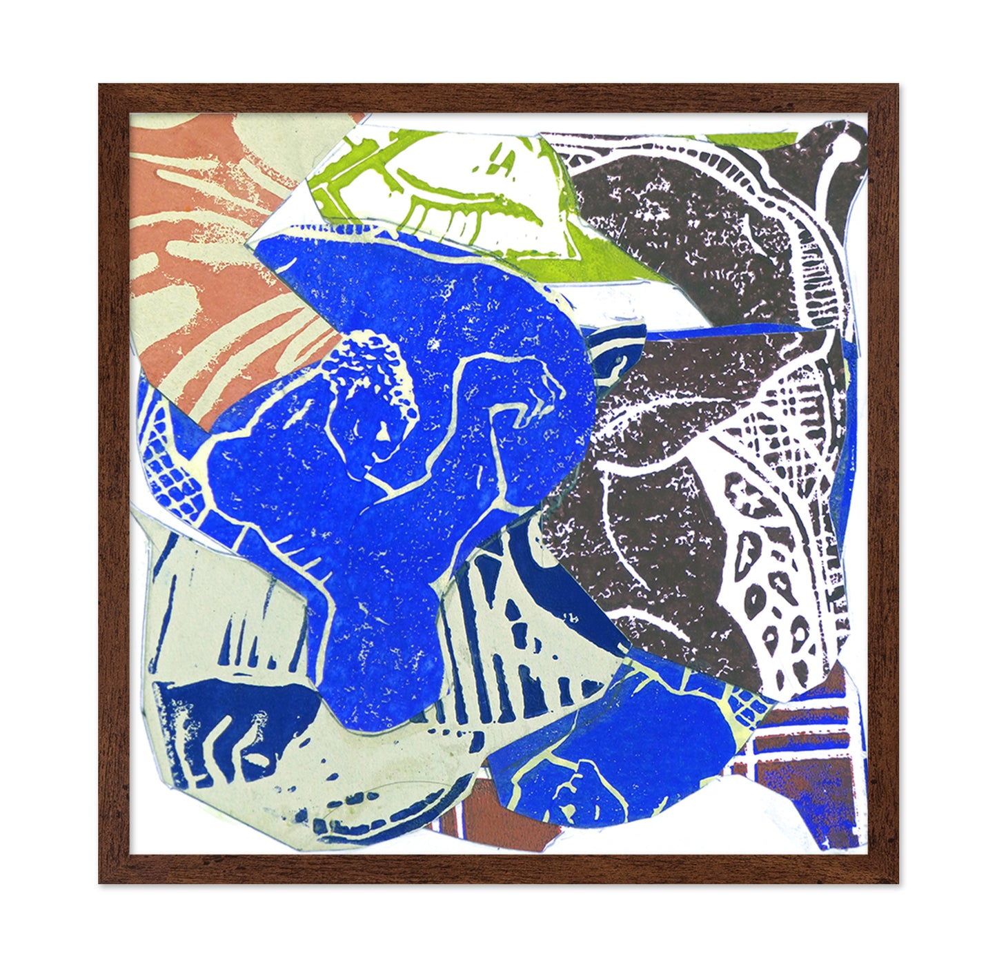 Blue Abstract Figure