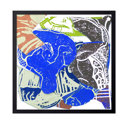 Blue Abstract Figure