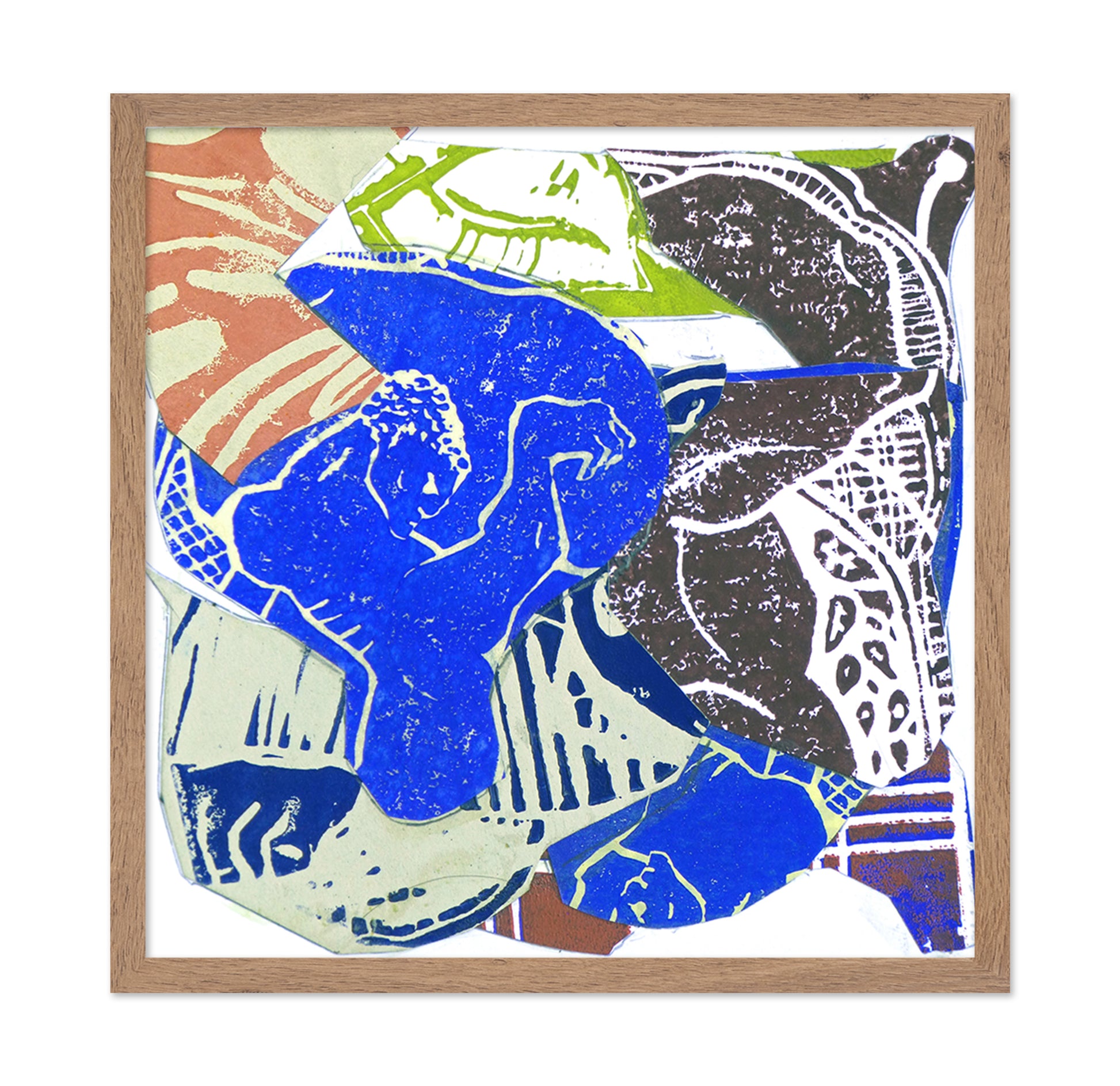 Blue Abstract Figure