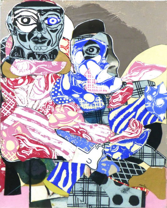 Abstract Couple Collage