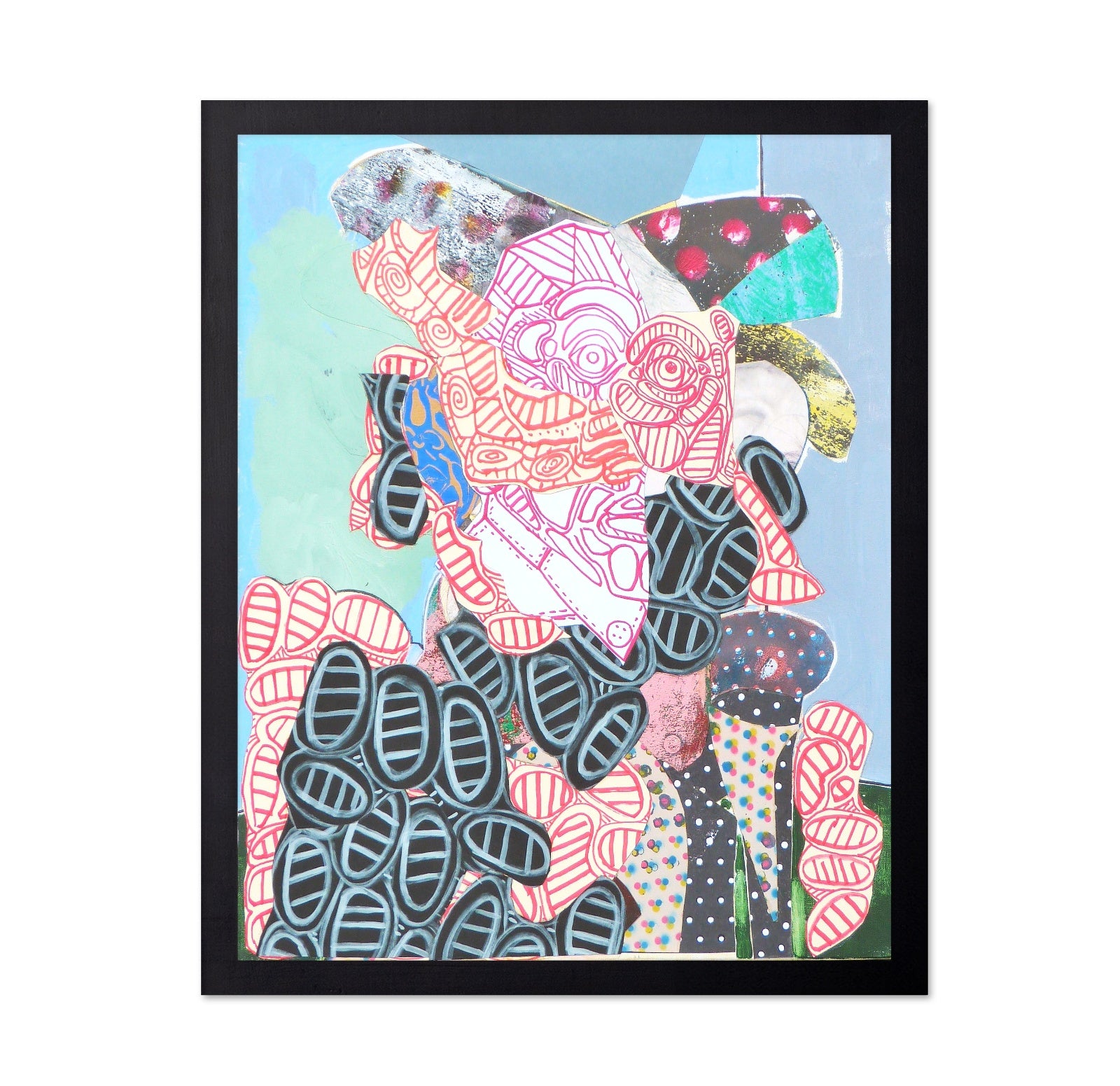 Abstract Pink Face Portrait