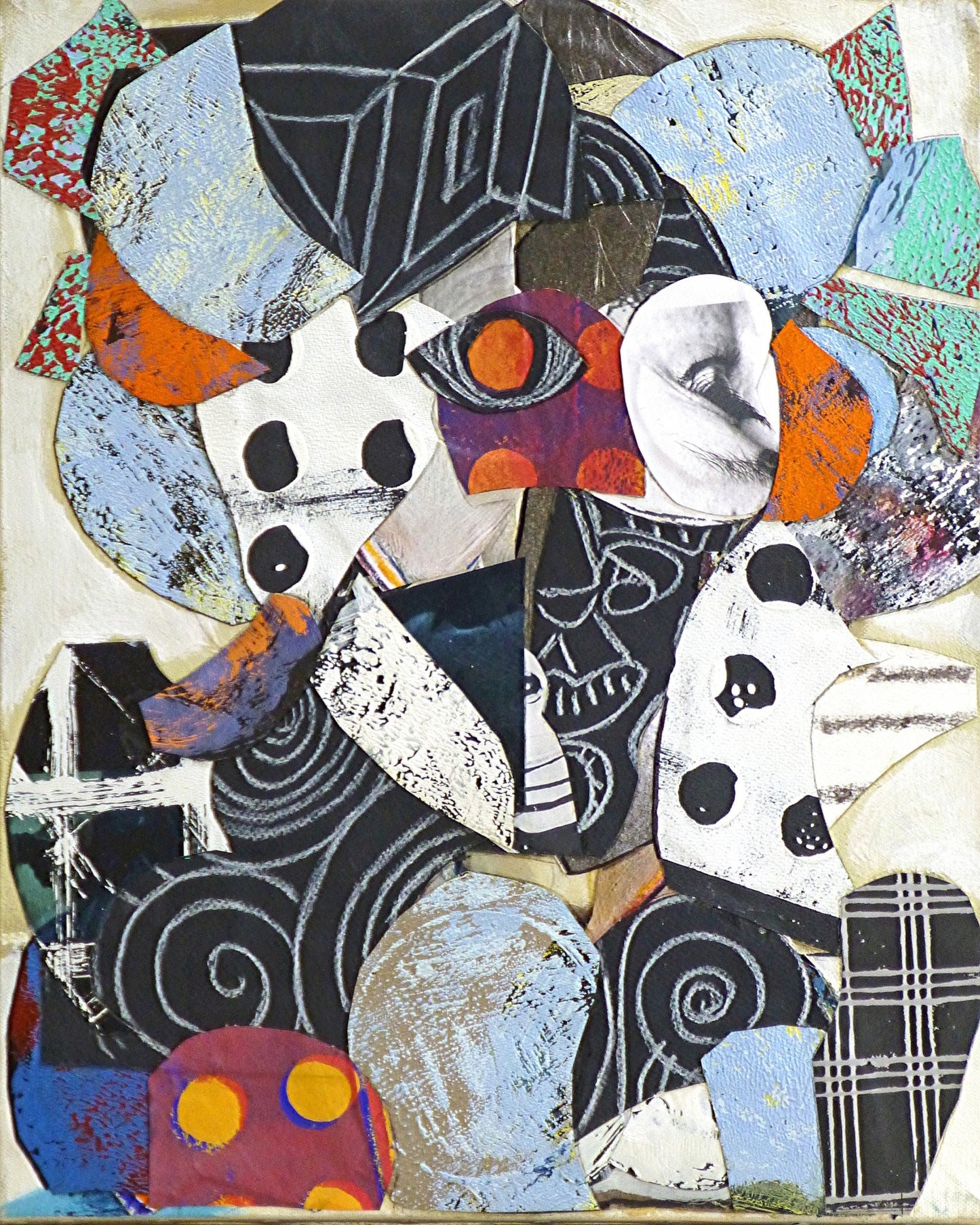 Abstract Mask Collage