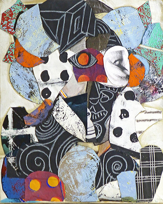 Abstract Mask Collage