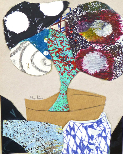 Abstract Floral Collage No1
