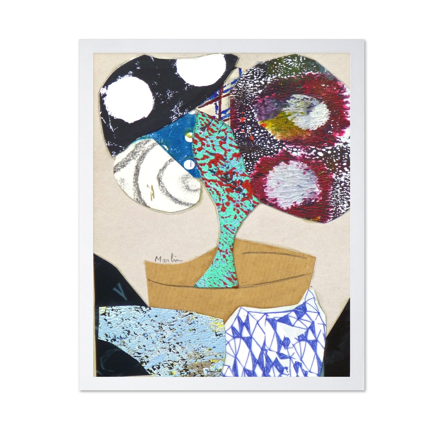Abstract Floral Collage No1
