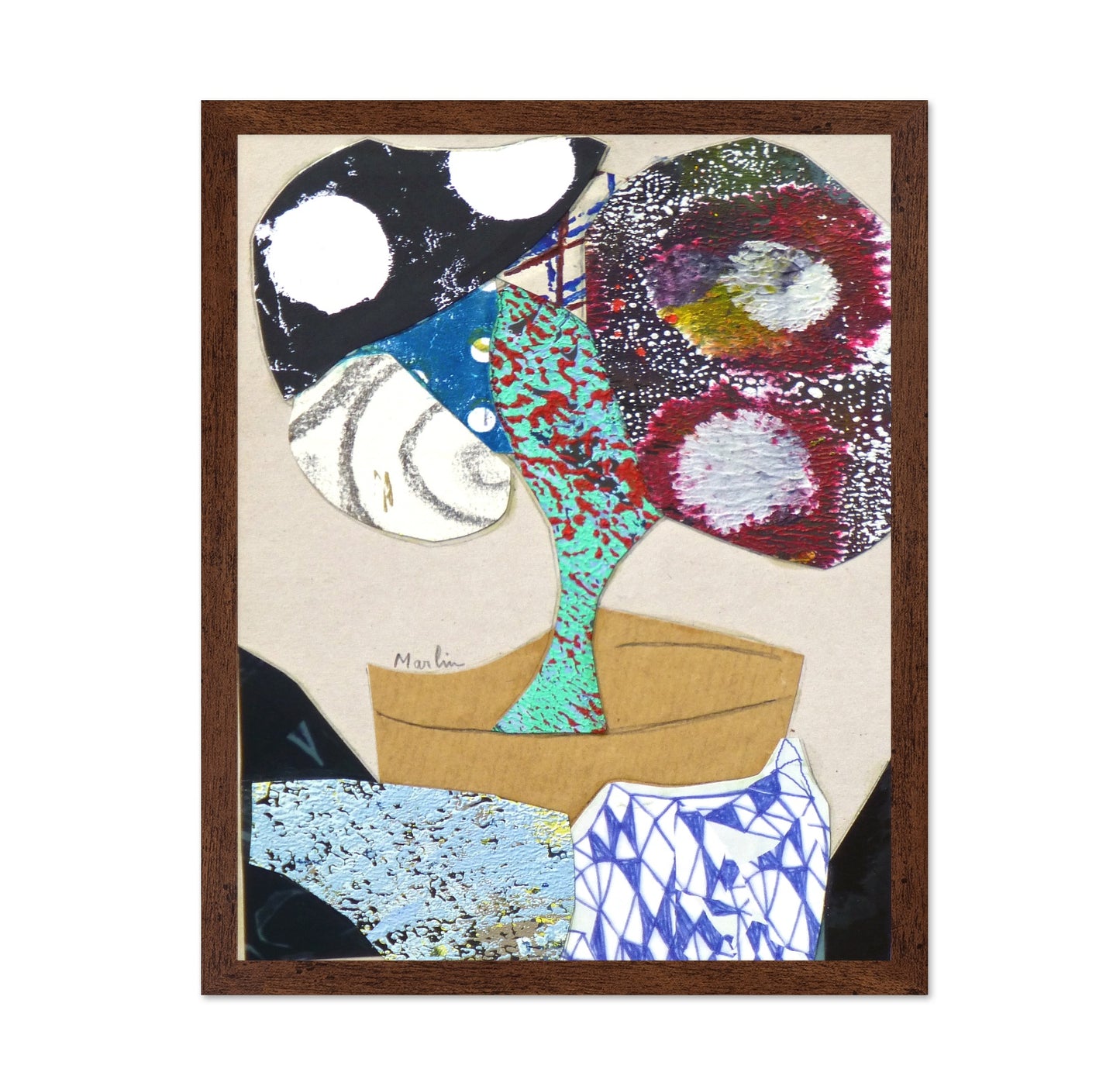Abstract Floral Collage No1