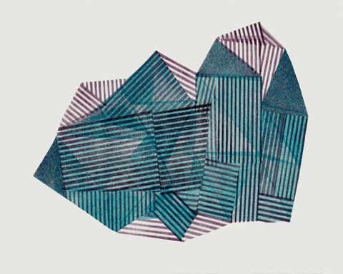 Geometric Stripe Composition