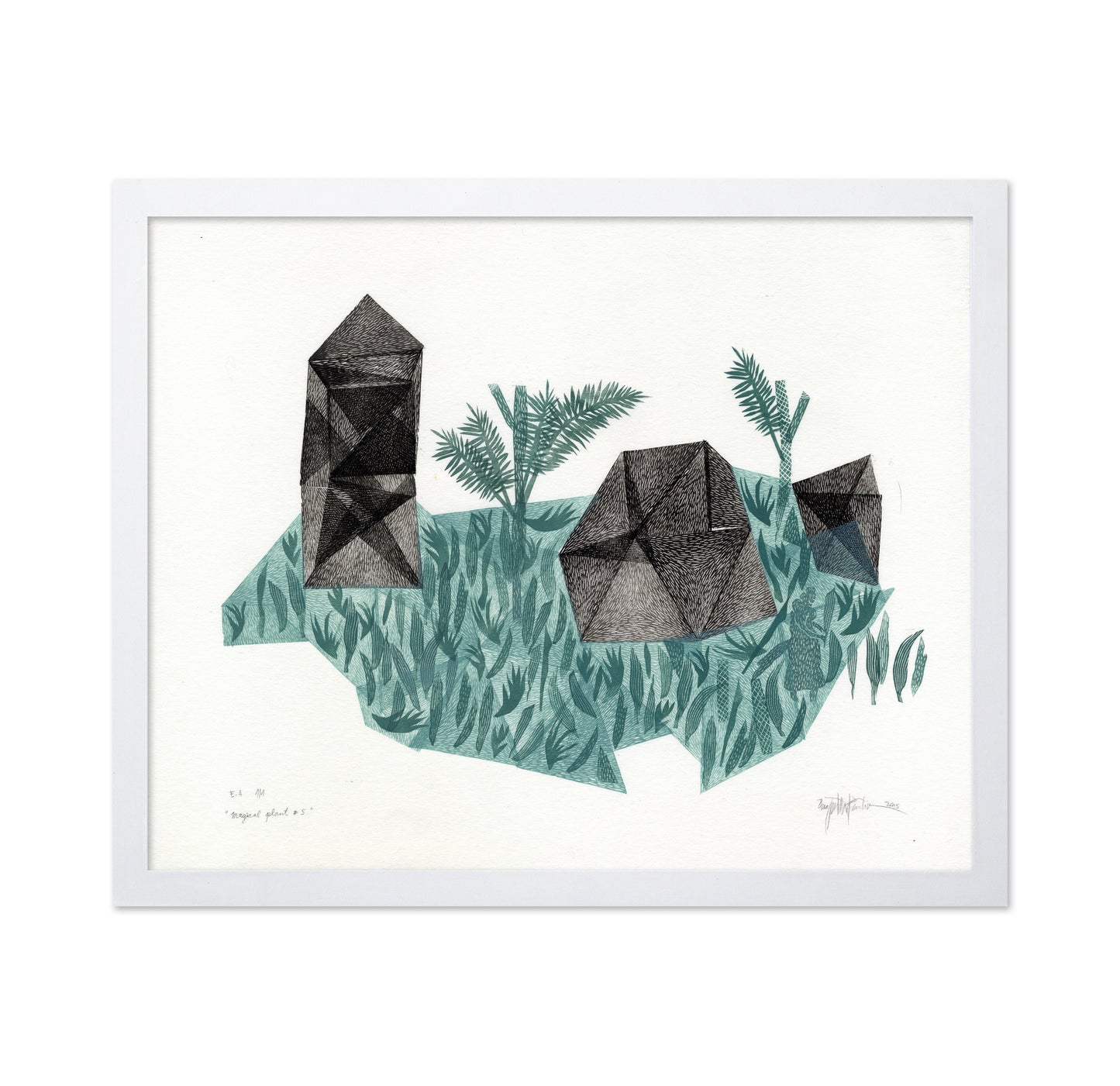 Geometric Botanical Landscape