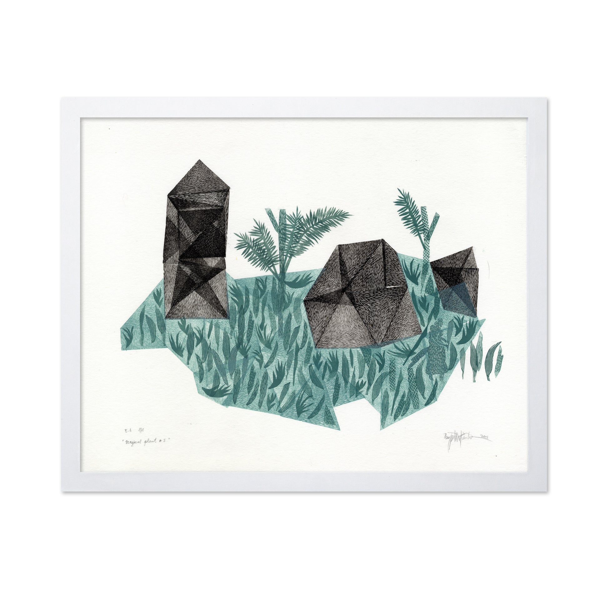 Geometric Botanical Landscape