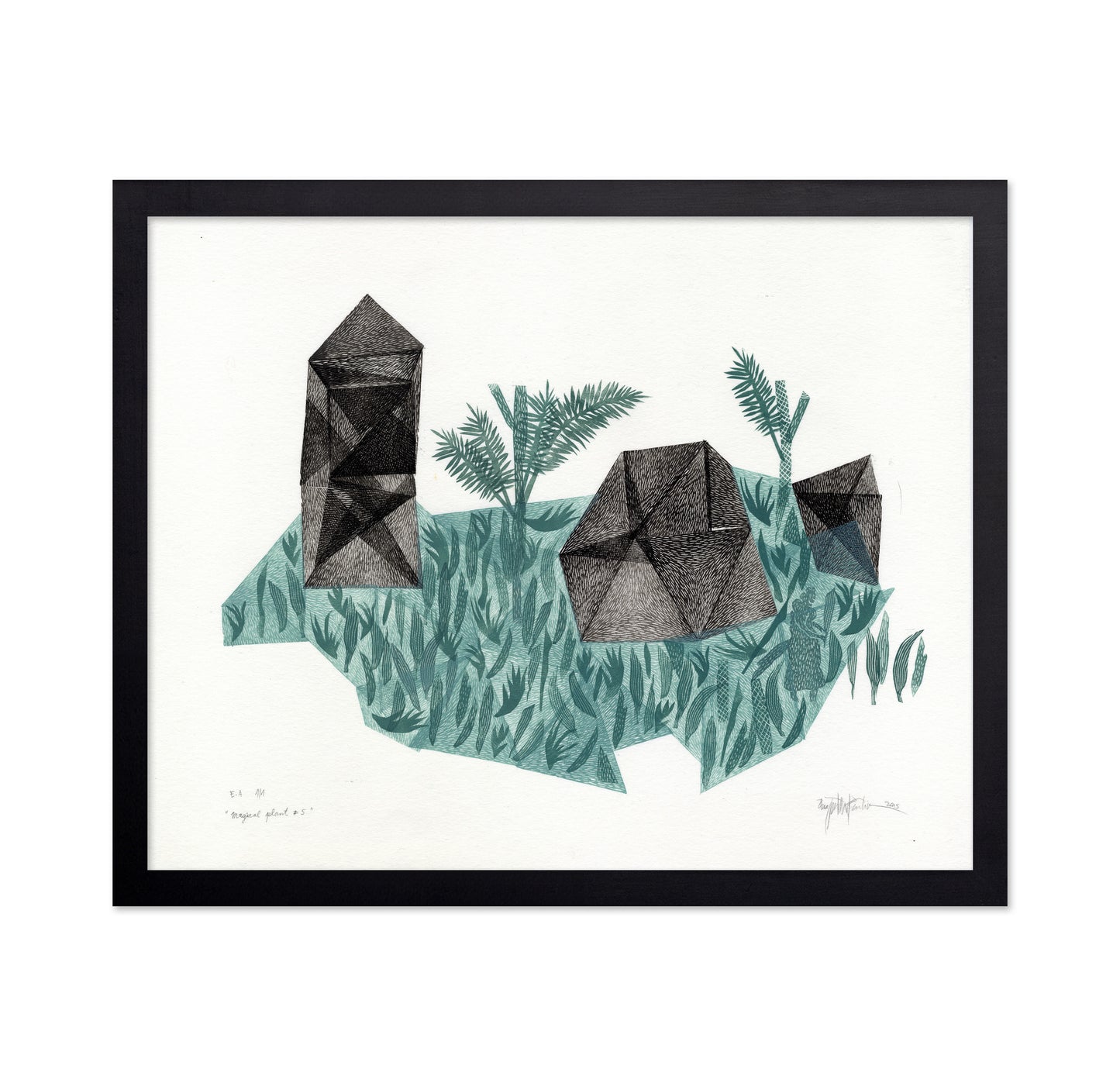 Geometric Botanical Landscape