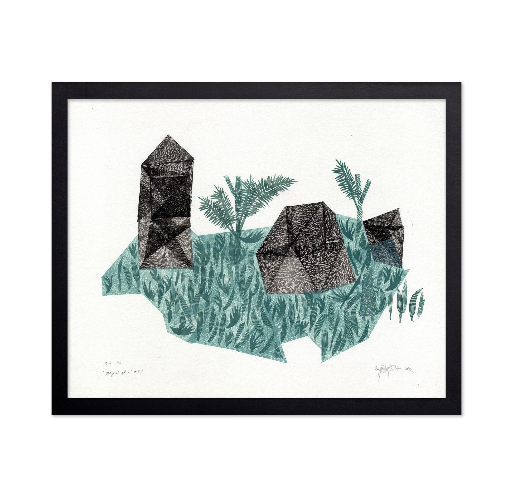 Geometric Botanical Landscape