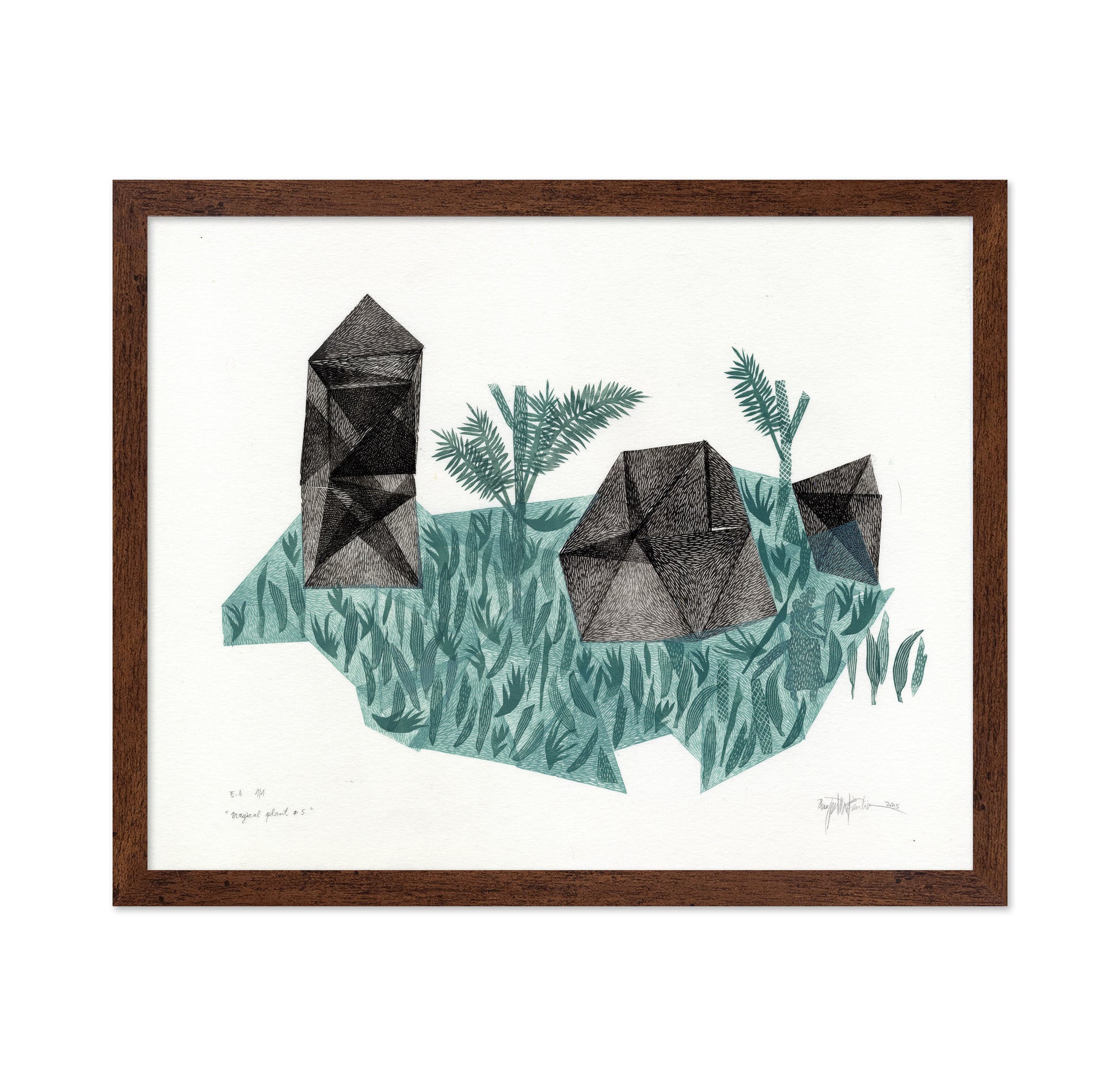 Geometric Botanical Landscape