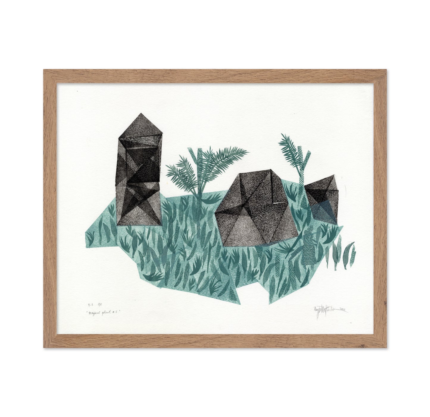 Geometric Botanical Landscape