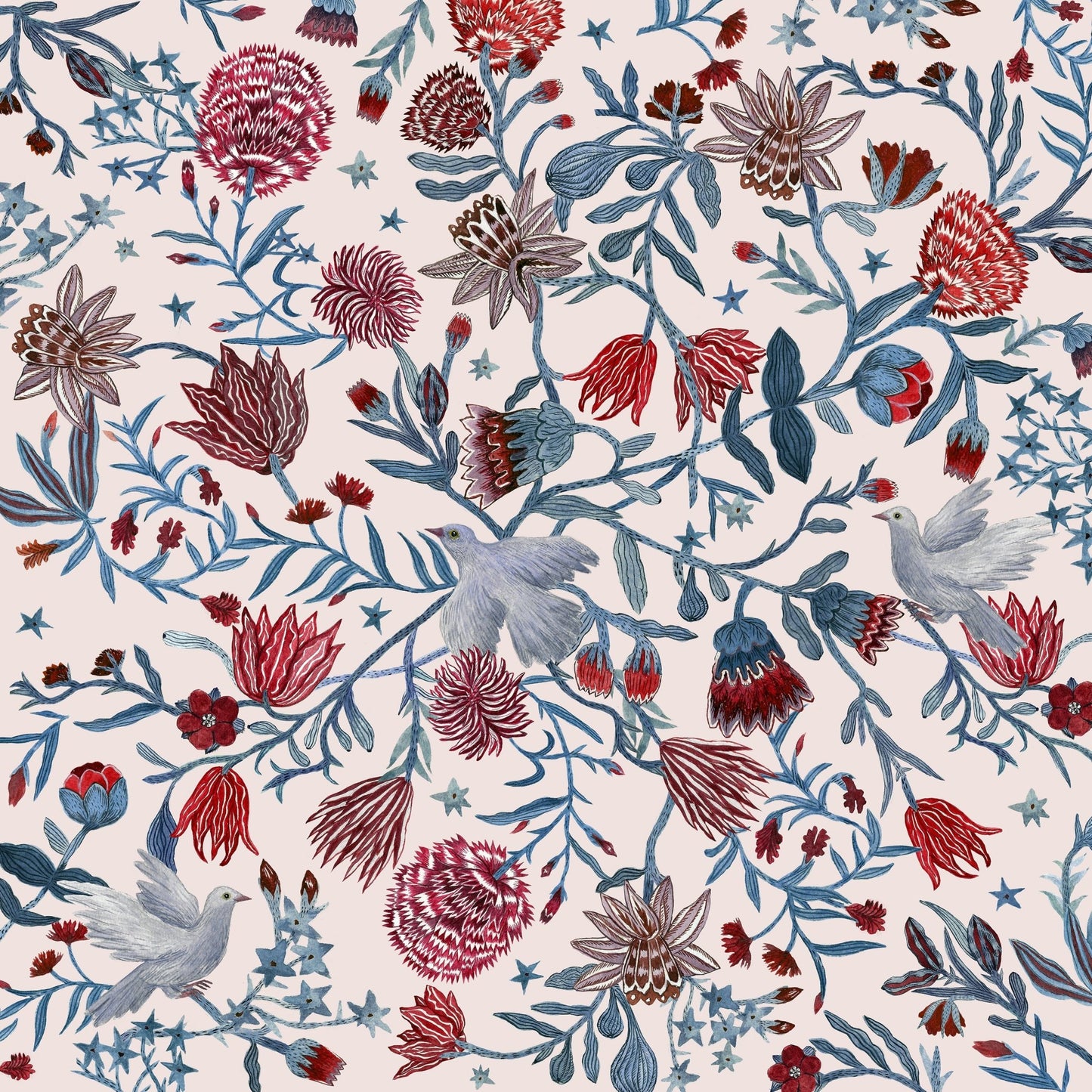 Floral Dove Pattern
