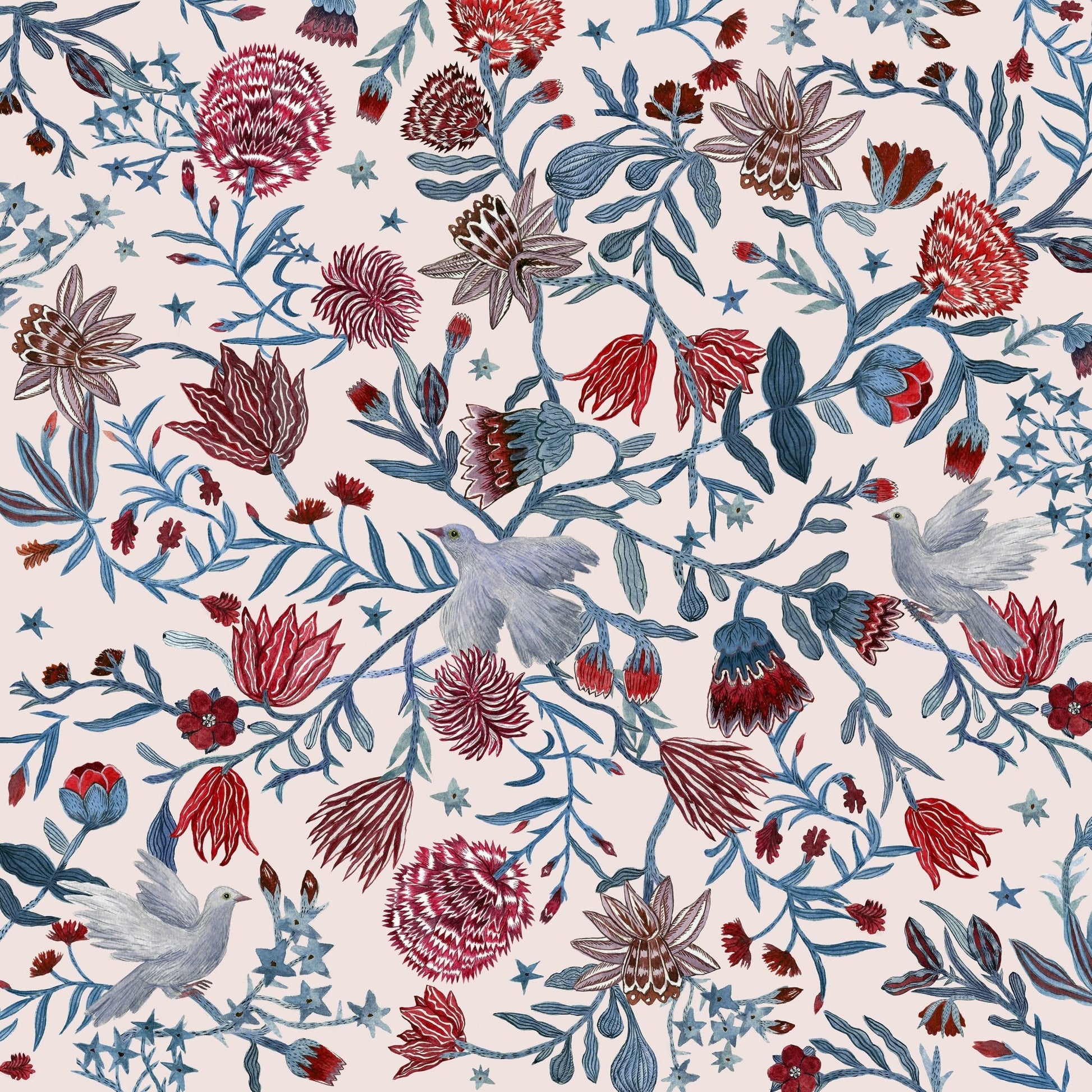 Floral Dove Pattern