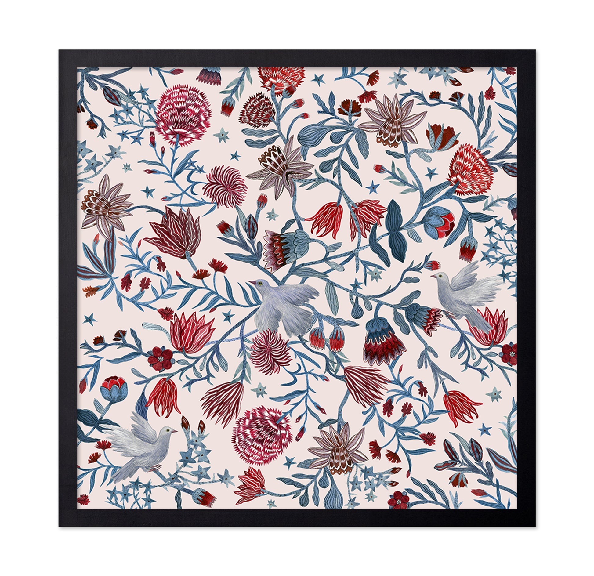 Floral Dove Pattern
