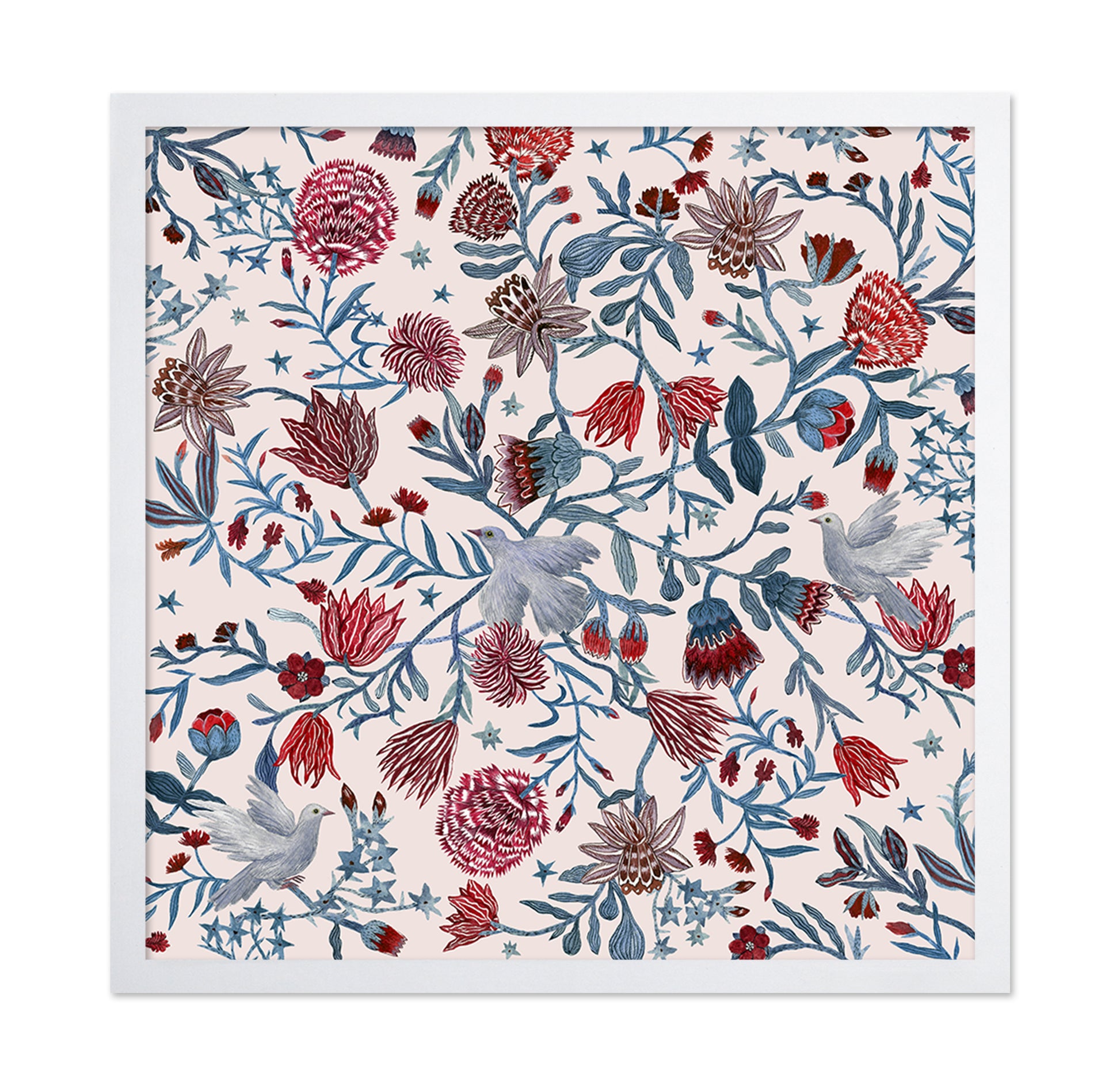 Floral Dove Pattern