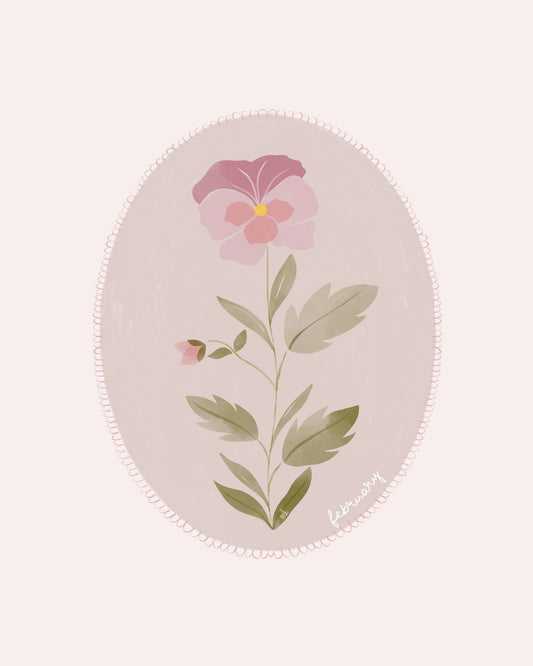 February Violet Bloom
