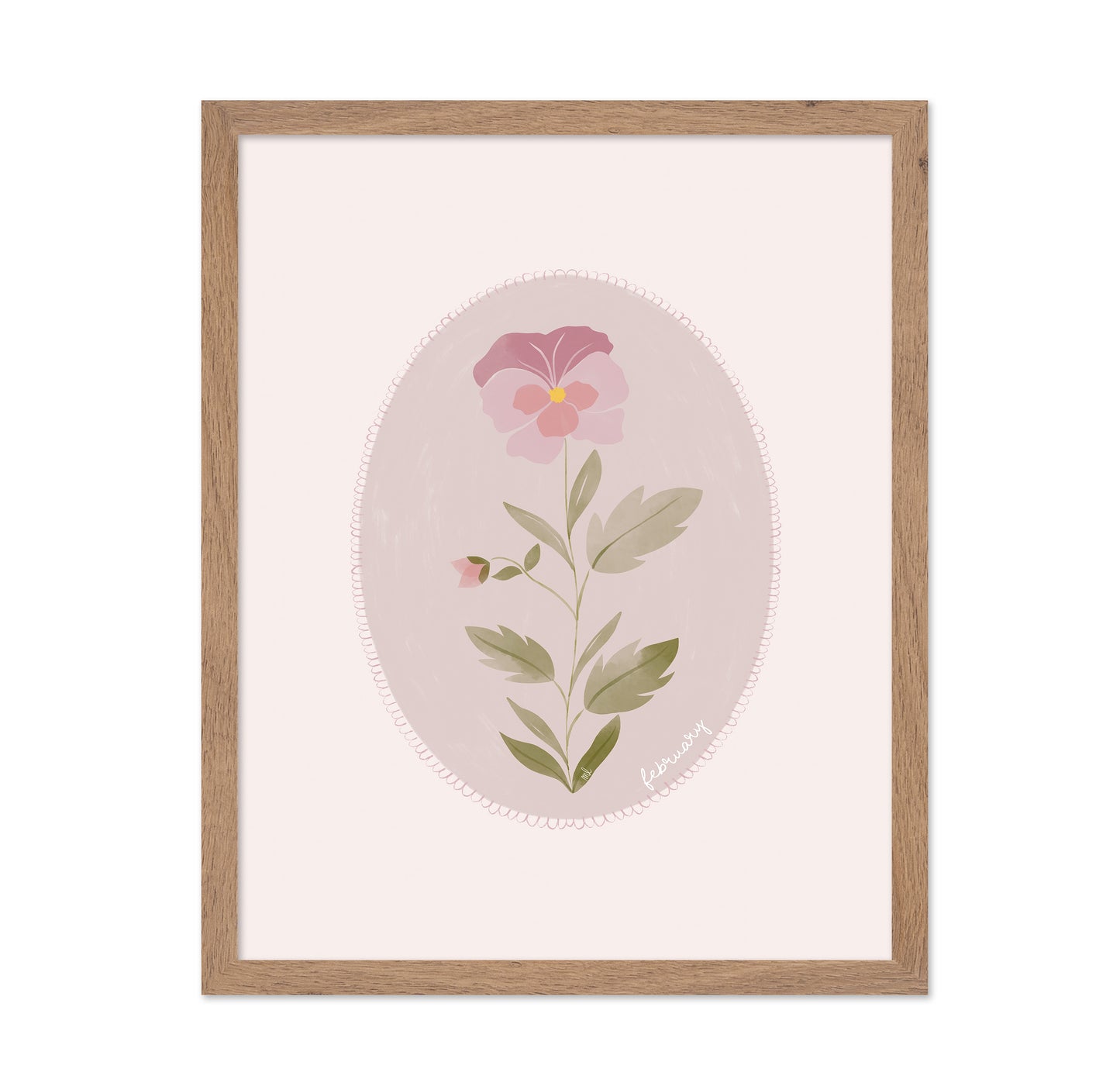 February Violet Bloom